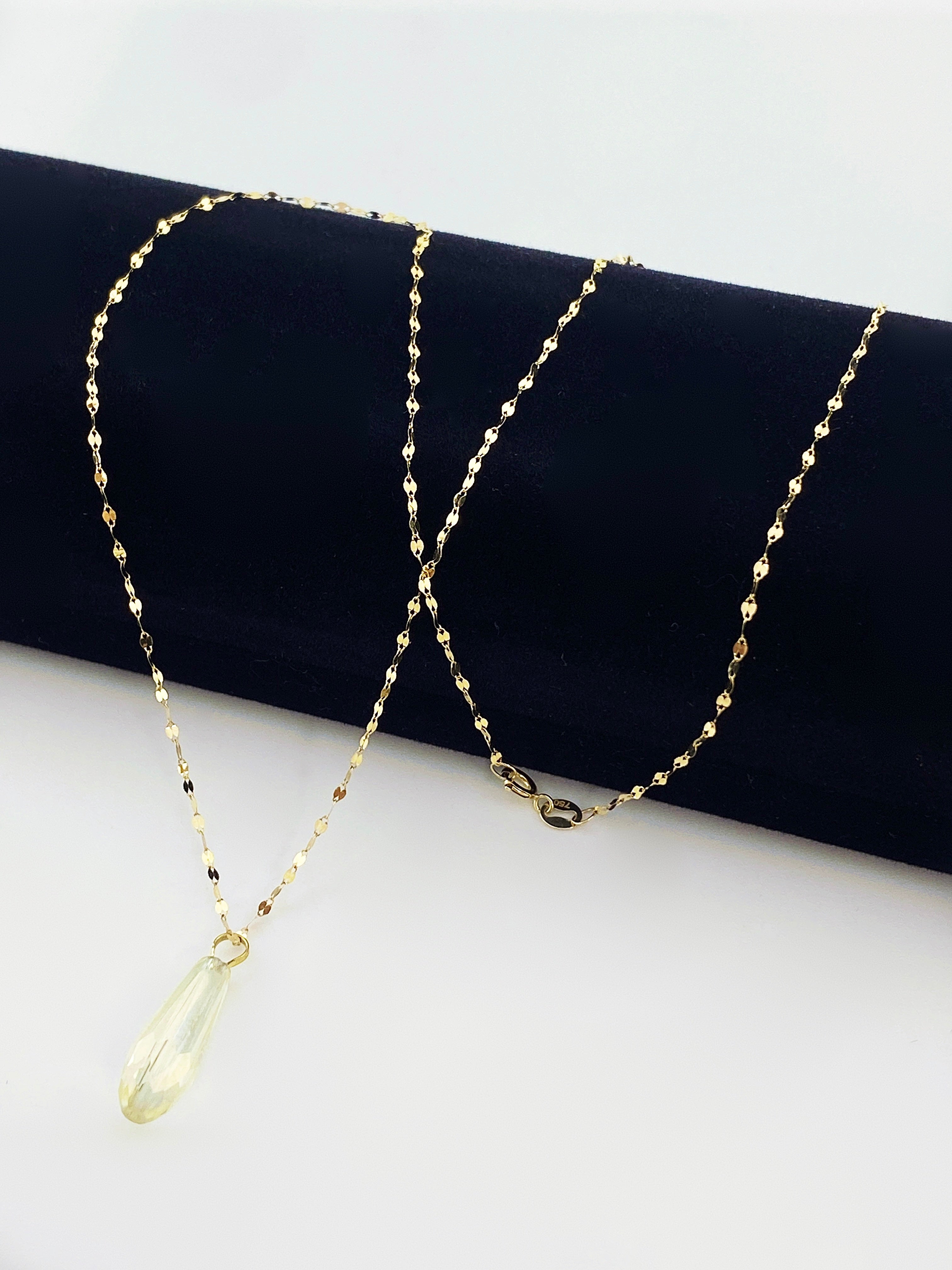 18K Real Gold Acrylic Stone Necklace 1 - Embellish Gold
