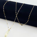 18K Real Gold Acrylic Stone Necklace 1 - Embellish Gold