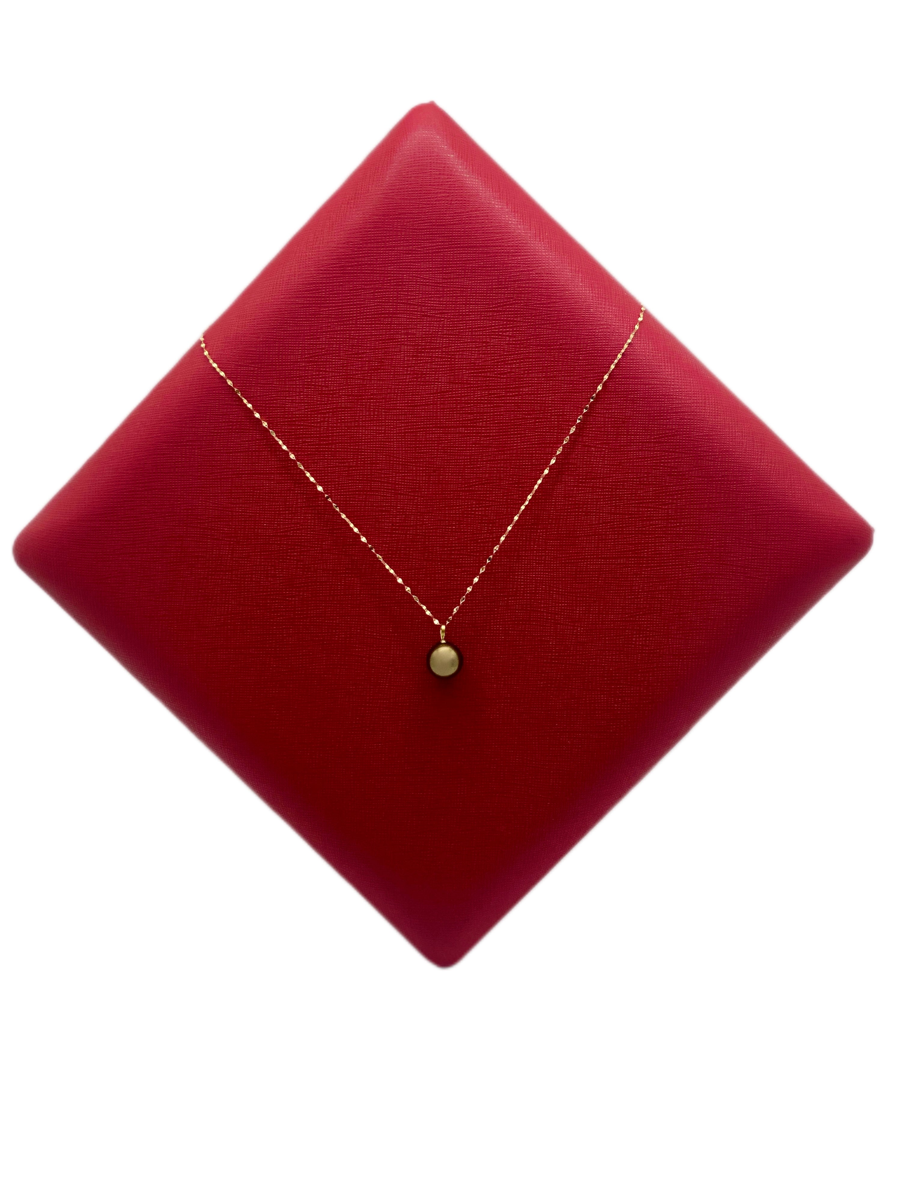 18K Gold Black Pearl Necklace - Embellish Gold