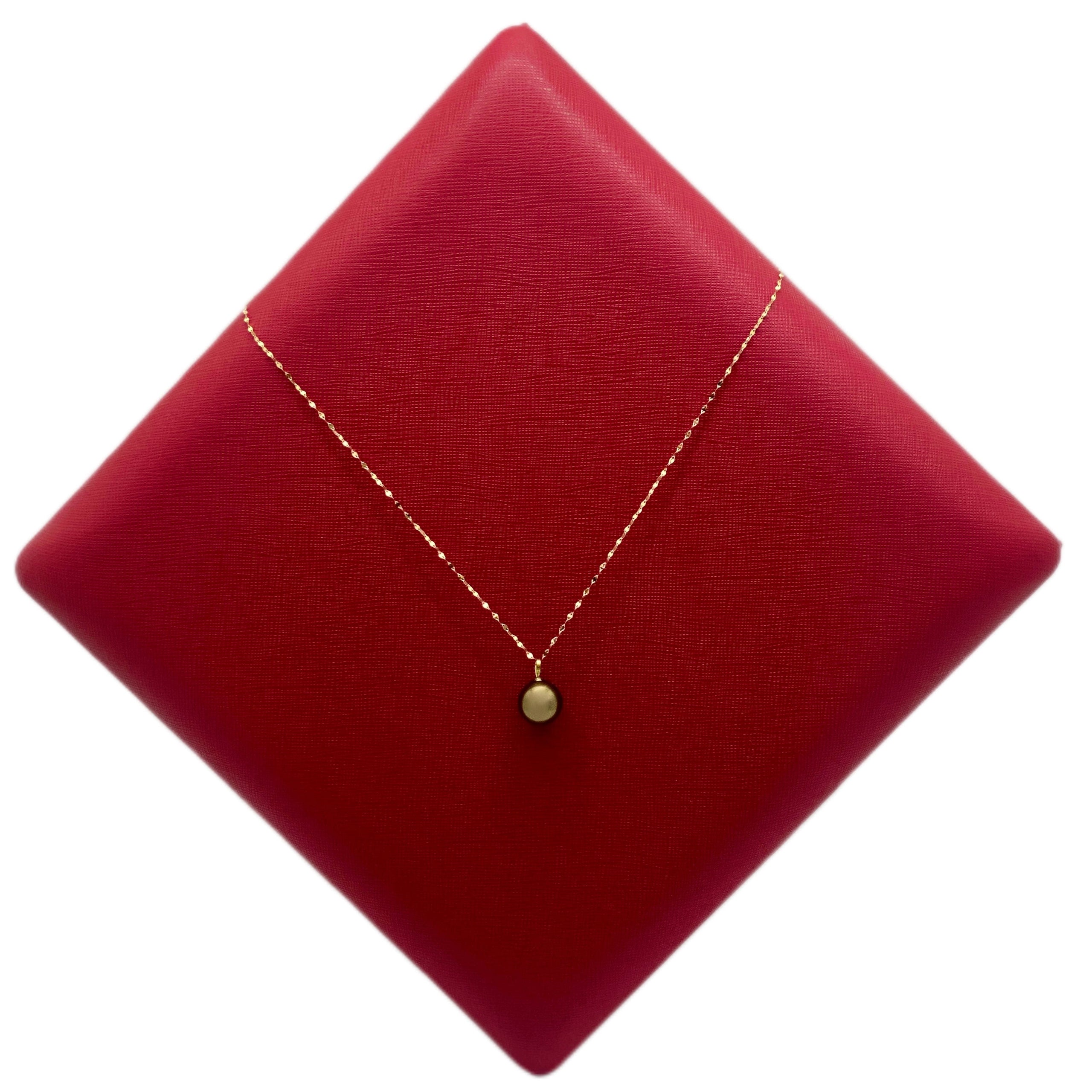 18K Gold Black Pearl Necklace - Embellish Gold