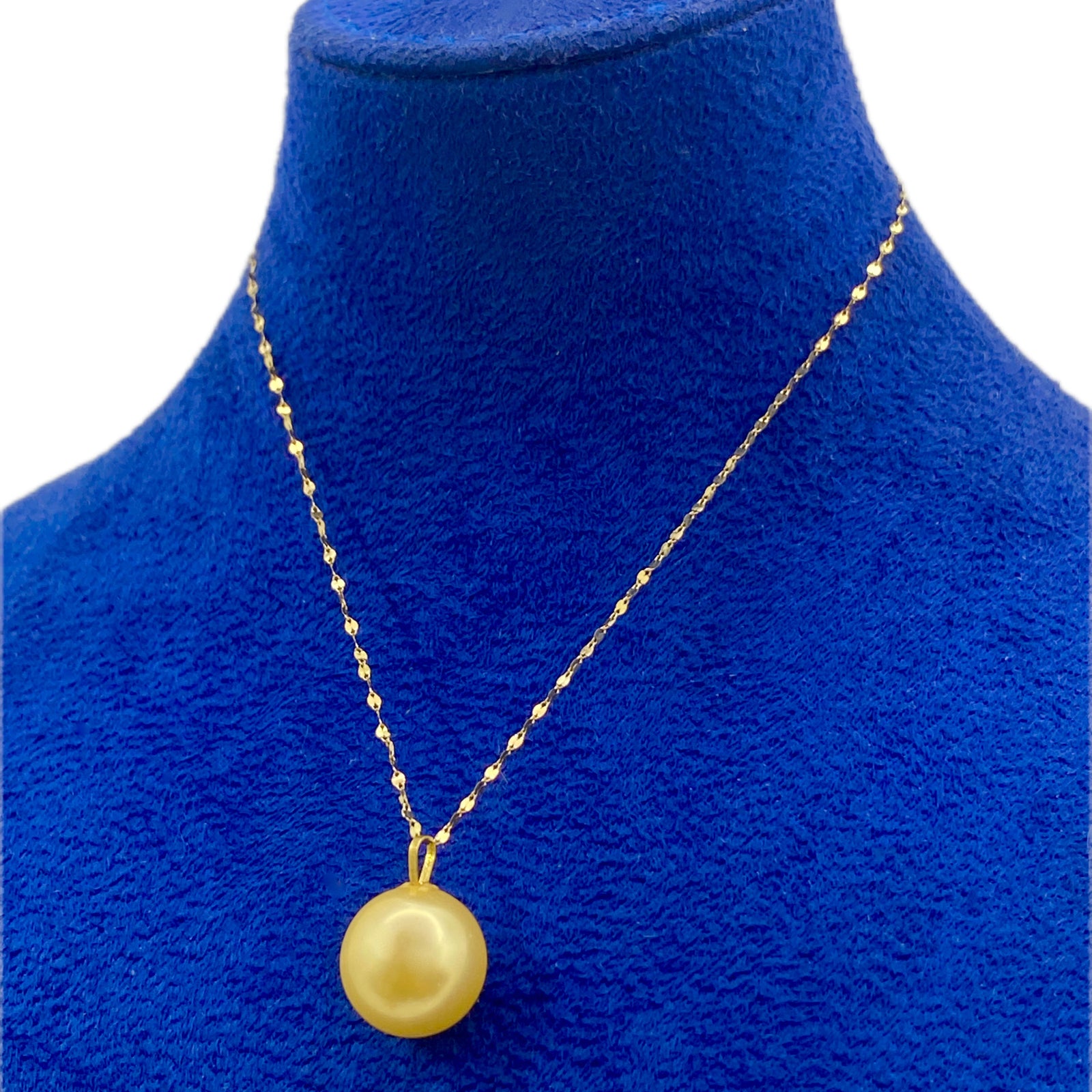 18k الذهب الحقيقي قلادة من الذهب الأصفر واللؤلؤ - Best Seller - Embellish Gold