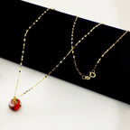 18K Real Gold Tiger Eye Stone Necklace - Embellish Gold