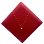 18K Real Gold White Pearl Necklace With Mirror Chain - Embellish Gold