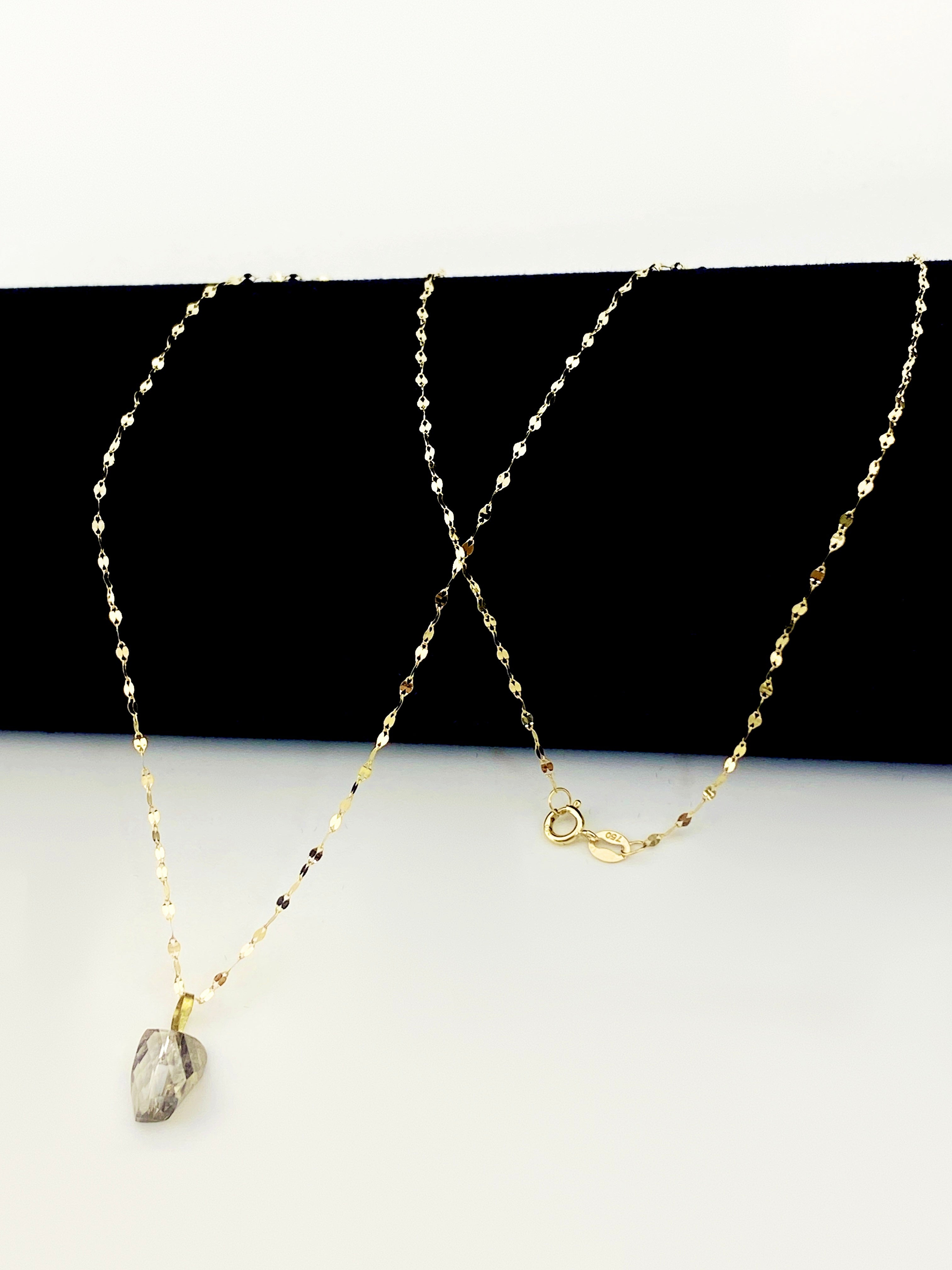 18K Real Gold Acrylic Stone Necklace 2 - Embellish Gold