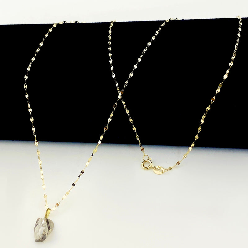 18K Real Gold Acrylic Stone Necklace 2 - ad collection - Embellish Gold