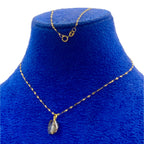 18K Real Gold Acrylic Stone Necklace 2 - Embellish Gold