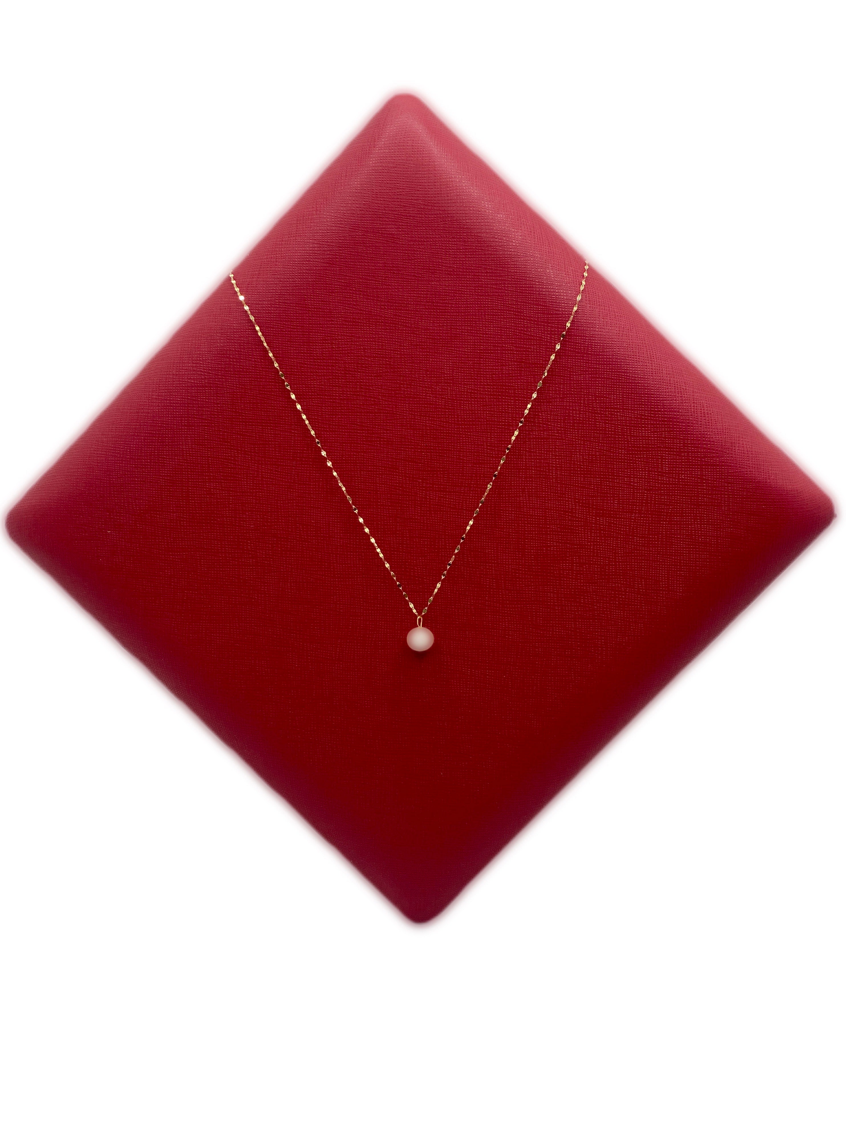 18K Gold Baby Pink Pearl Necklace - Embellish Gold