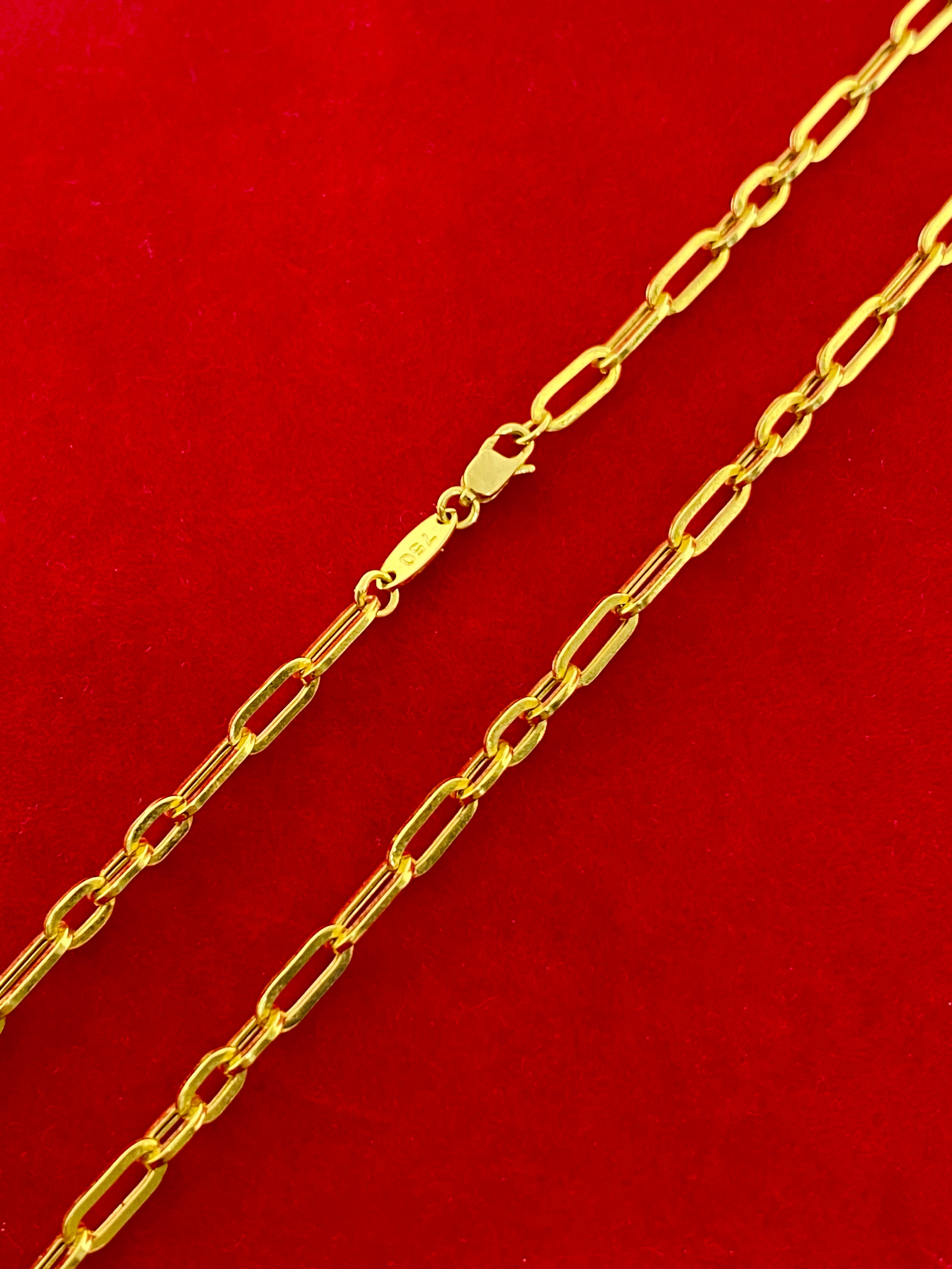 18K Real Gold Clip Chain 1 - Embellish Gold
