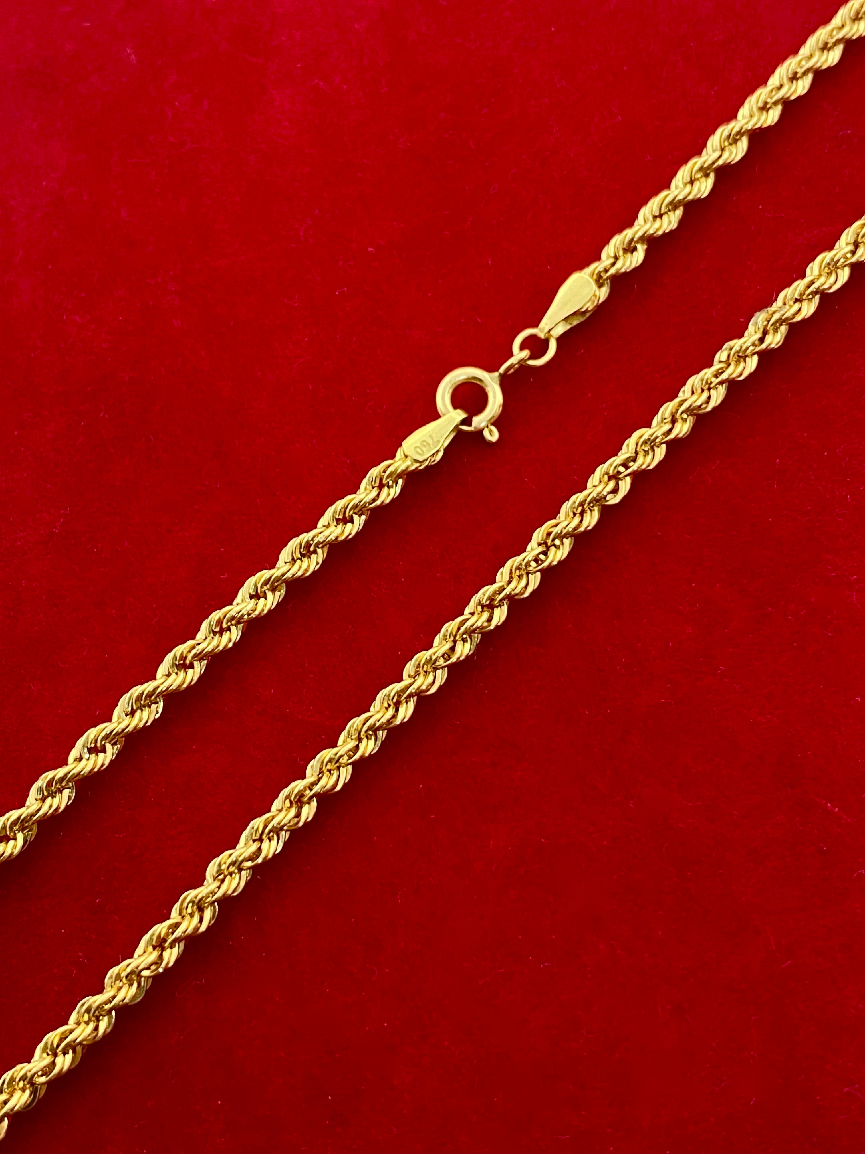 18K Real Gold Rope Chain 1 - Embellish Gold