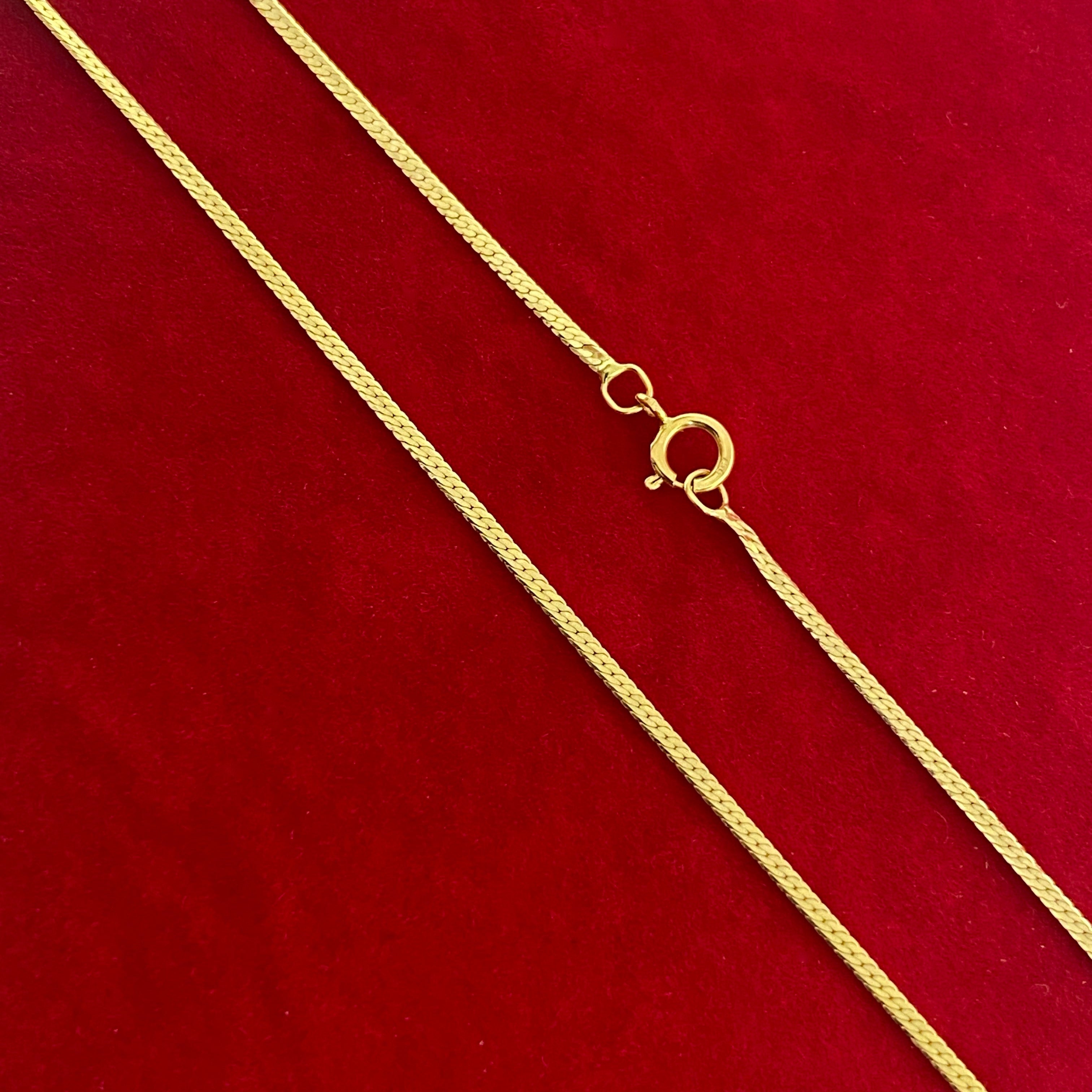 18K Real Gold Snake Chain - Embellish Gold