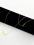 18K Real Gold Handmade Customize Name Necklace. - Embellish Gold
