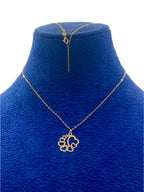 18K Real Gold 8 Heart Necklace - Embellish Gold