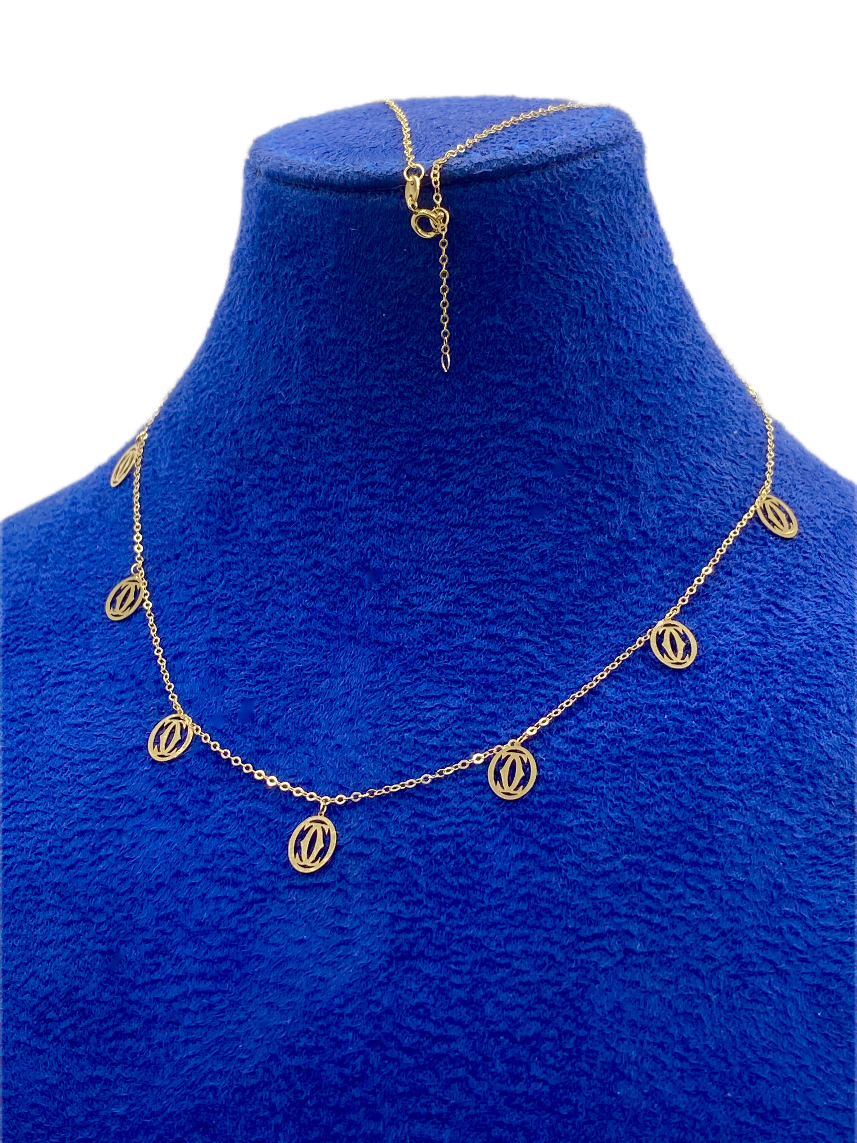 18K Real Gold Versatile 7 Pendant Necklace - Embellish Gold