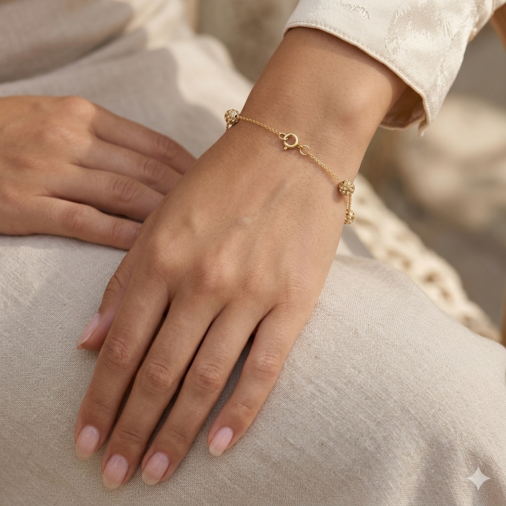18k Gold Swarovski Bracelet