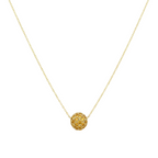 18K Real Gold Swarovski Necklace Gold