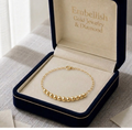 18k Gold Balls with Chain Bracelet