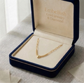 18k Gold Heart with Balls & Paperclip Necklace