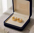 18k Gold 3 Plain Line Loop Earrings - 18k Gold Earrings - Embellish Gold Jewelry & Diamond