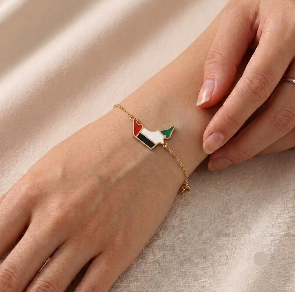 18k Gold UAE Flag Inspired Bracelet