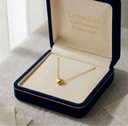 18k Gold Big Attached Heart Necklace
