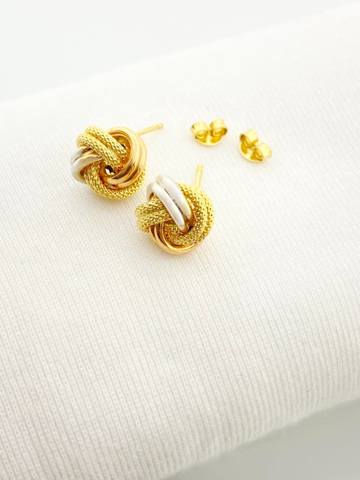 18K Gold Love Knot Earrings - - Embellish Gold