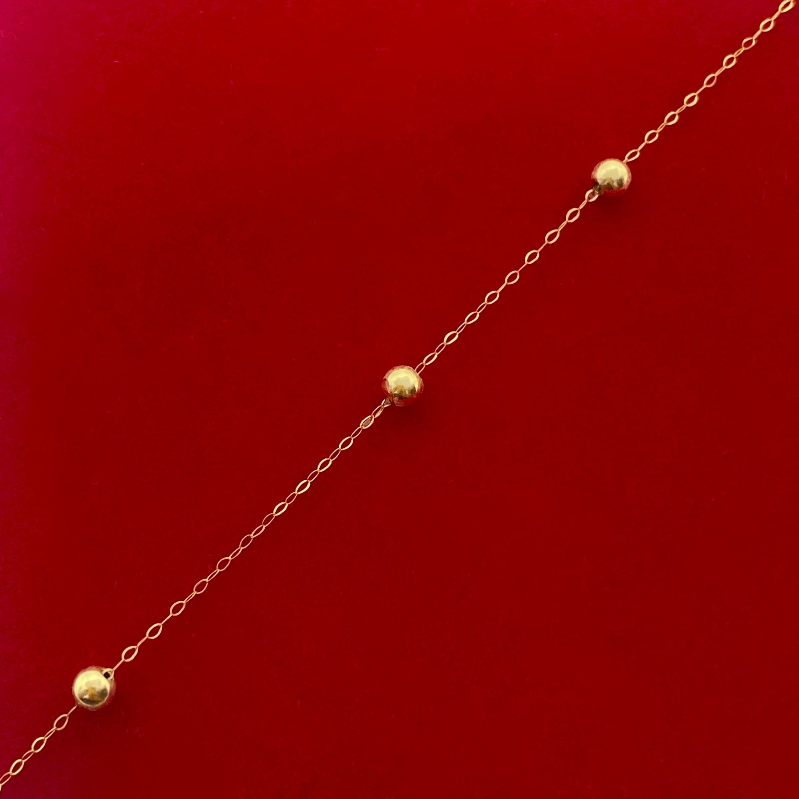18K Real Gold 10 Balls Necklace - Embellish Gold