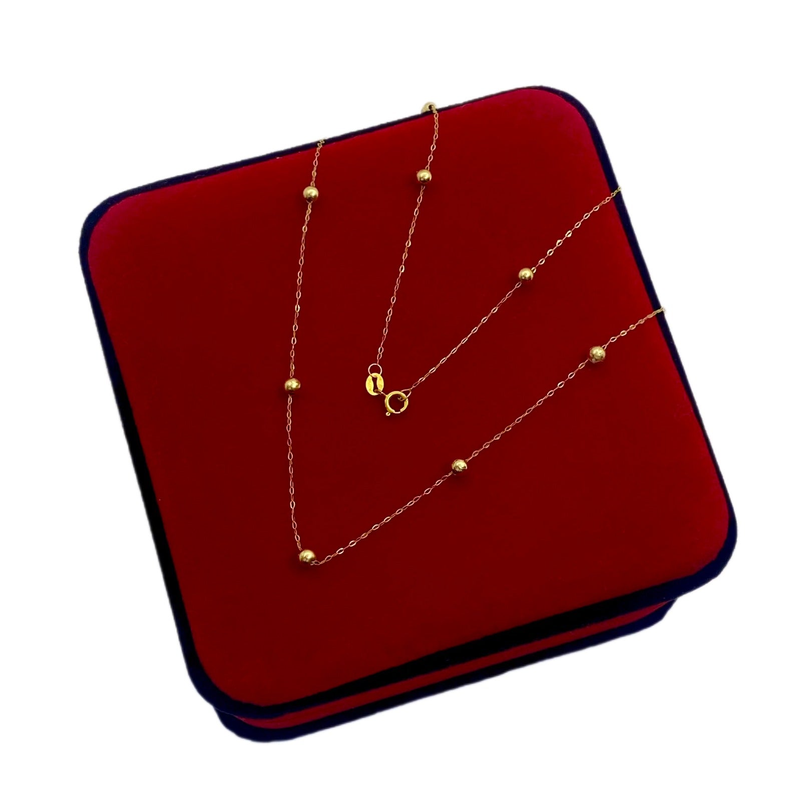 18K Real Gold 10 Balls Necklace - Embellish Gold