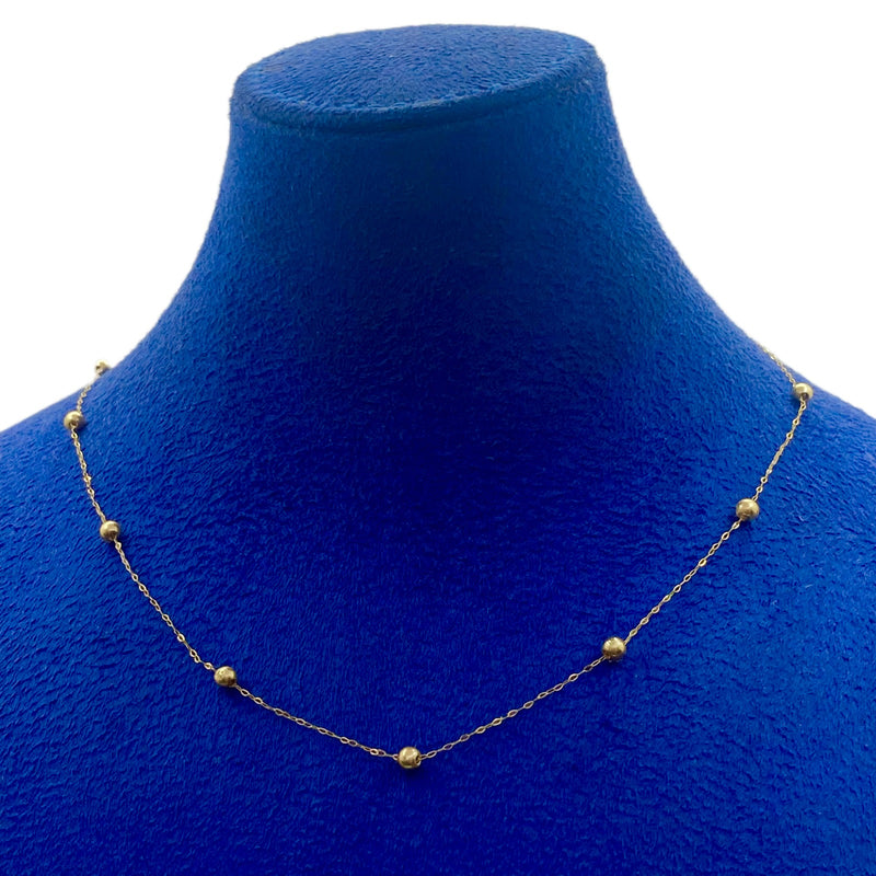 18K Gold 7 Balls Necklace - Best Seller - Embellish Gold