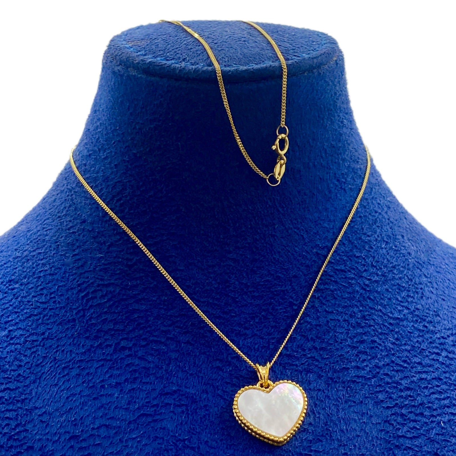 18k Gold Sea Shell Heart Necklace - 18k Gold Necklace - Embellish Gold