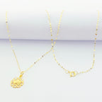 18K Real Gold Spot Flower Necklace - Embellish Gold