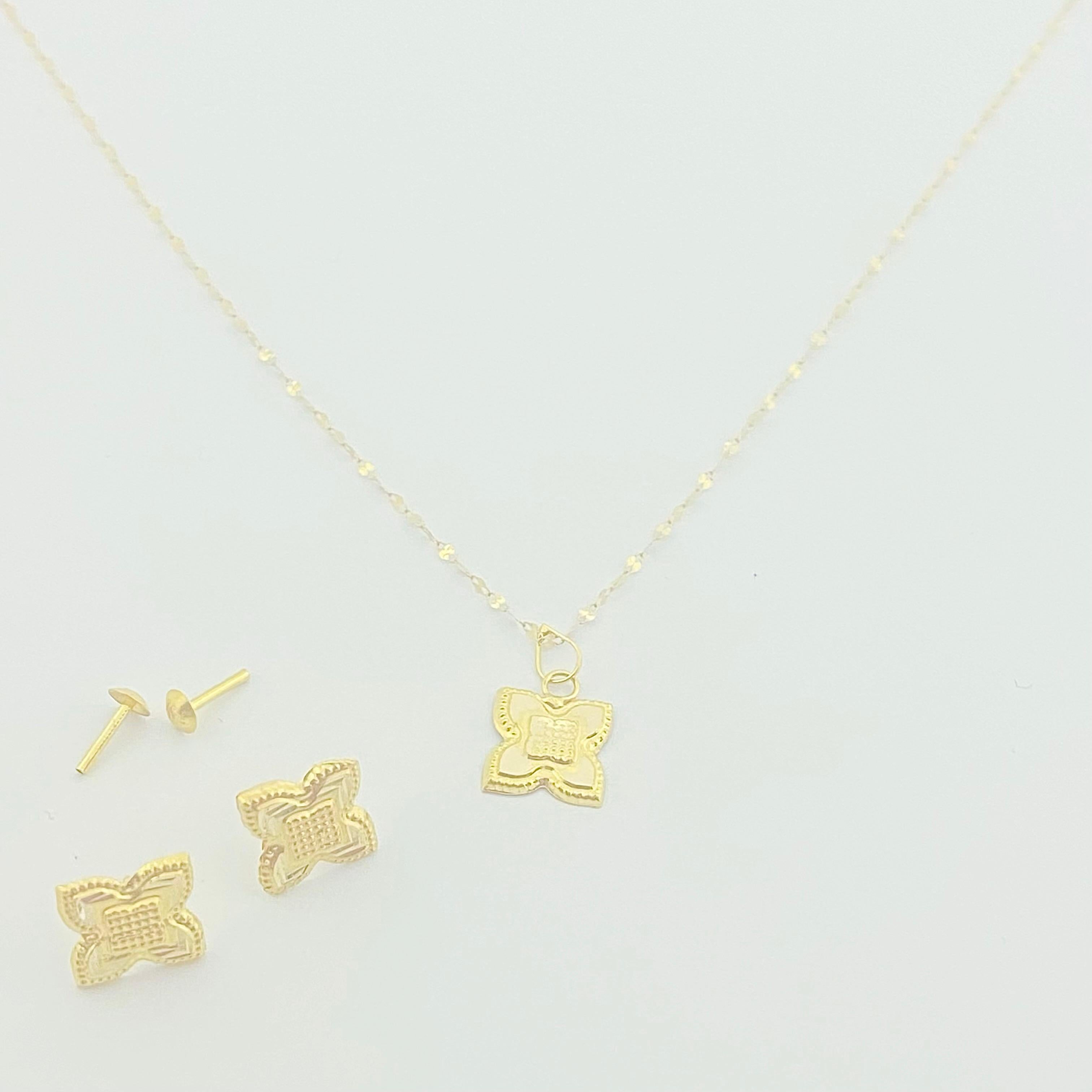 18K Real Gold  Rob Flower Earrings - Embellish Gold