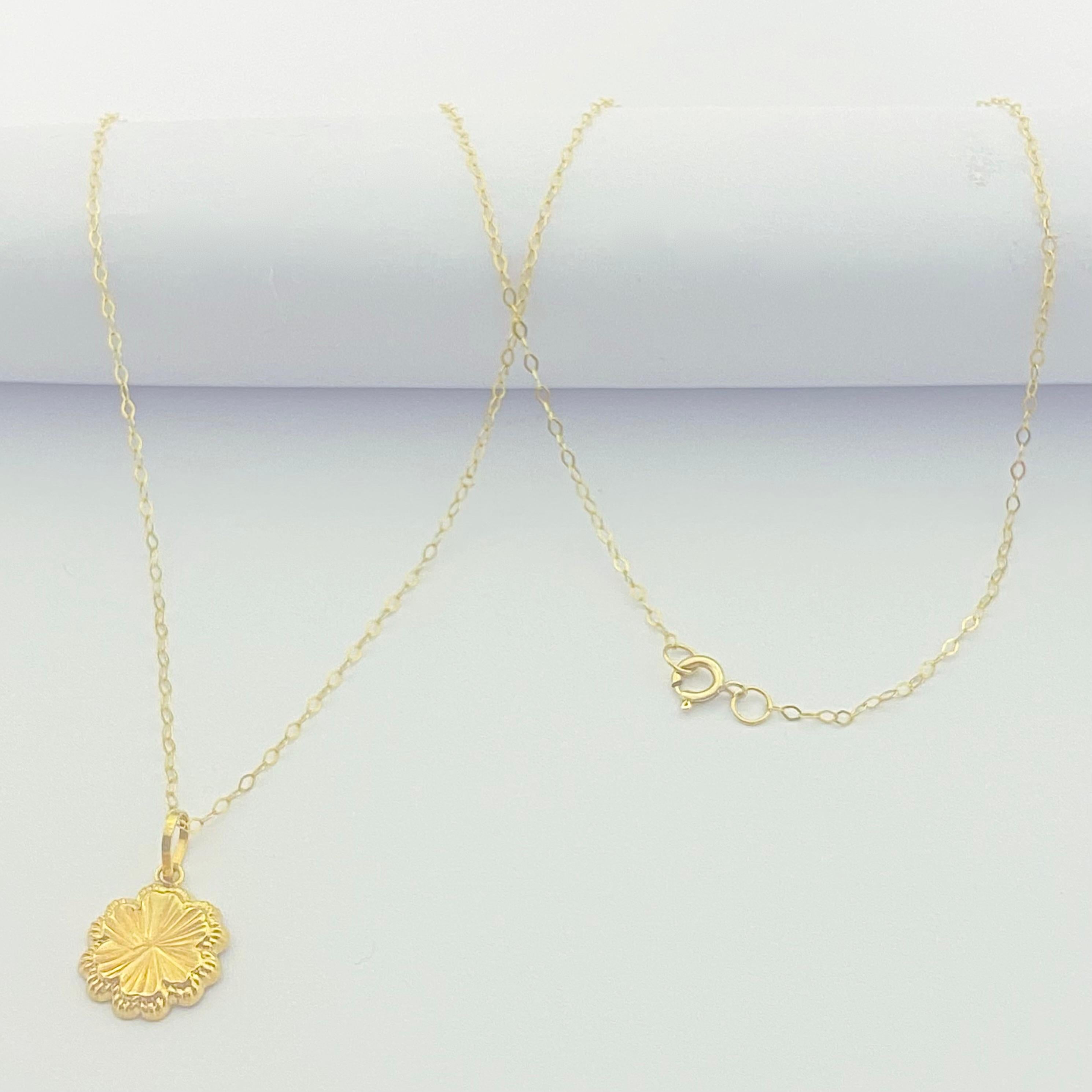 18K Real Gold CoCo Flower Necklace - Embellish Gold