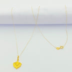 18K Real Gold Peacock Necklace - Embellish Gold
