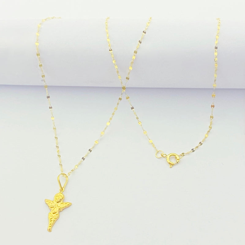 18K Real Gold Jesus Necklace - 18k Gold Necklace - Embellish Gold