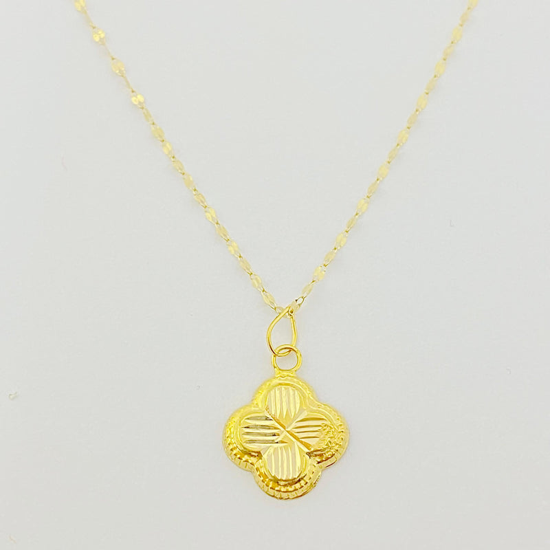 18K Real Gold VC Necklace - 18k Gold Necklace - Embellish Gold