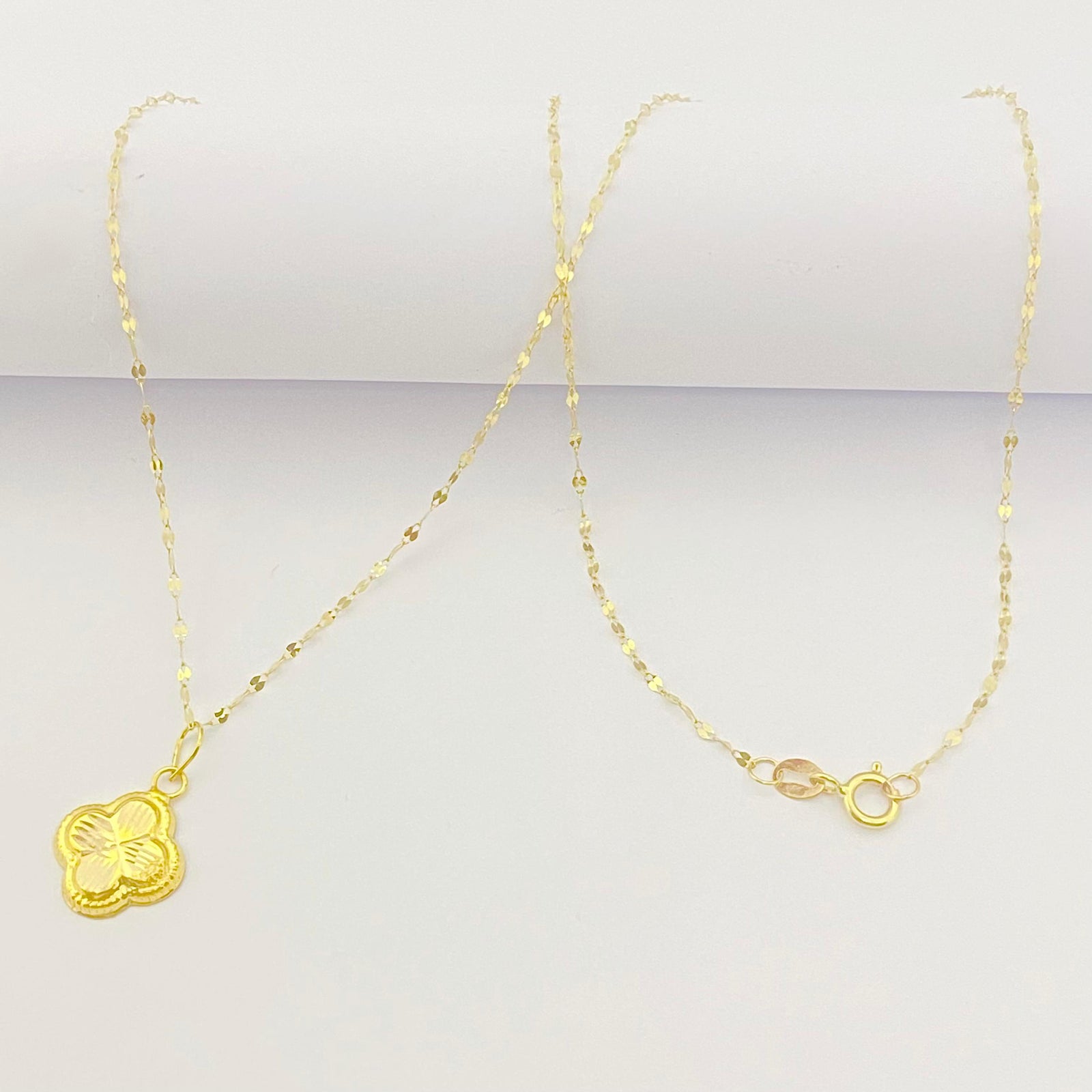 18K Real Gold VC Necklace - 18k Gold Necklace - Embellish Gold