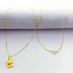 18K Real Gold Kitty Necklace - Embellish Gold