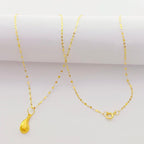 18K Real Gold Tear Drop Necklace - Embellish Gold