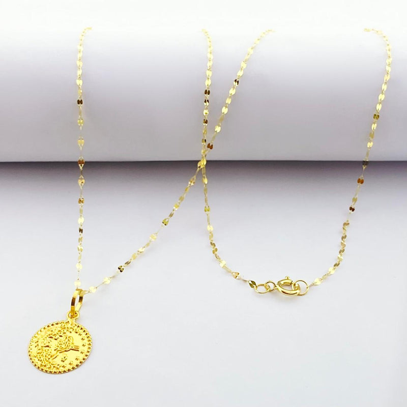 18K Real Gold  Life of Tree Necklace - 18k Gold Necklace - Embellish Gold