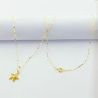 18K Real Gold Super Star Necklace - Embellish Gold