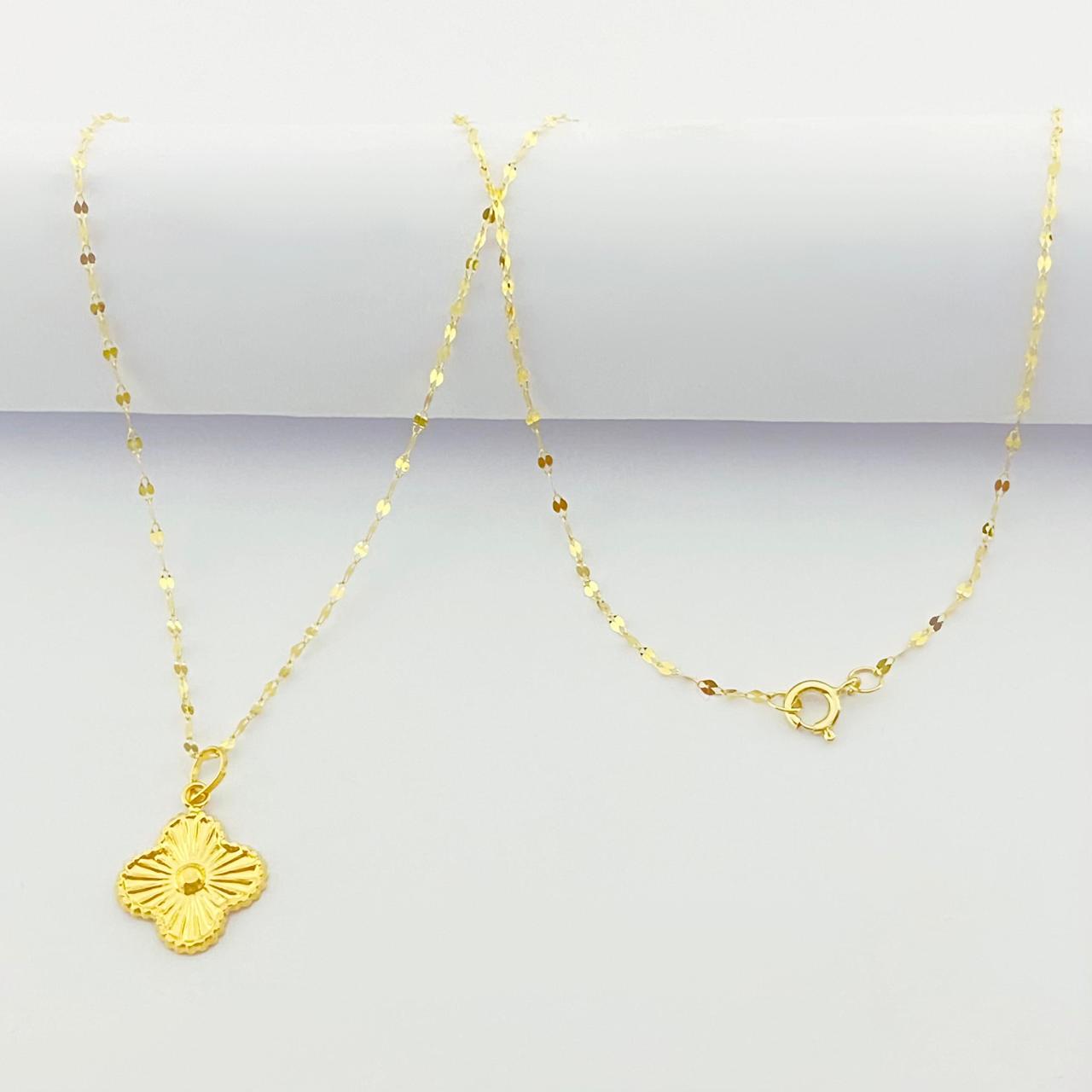 18K Real Gold VC Dot Necklace And Earring Set - Embellish Gold
