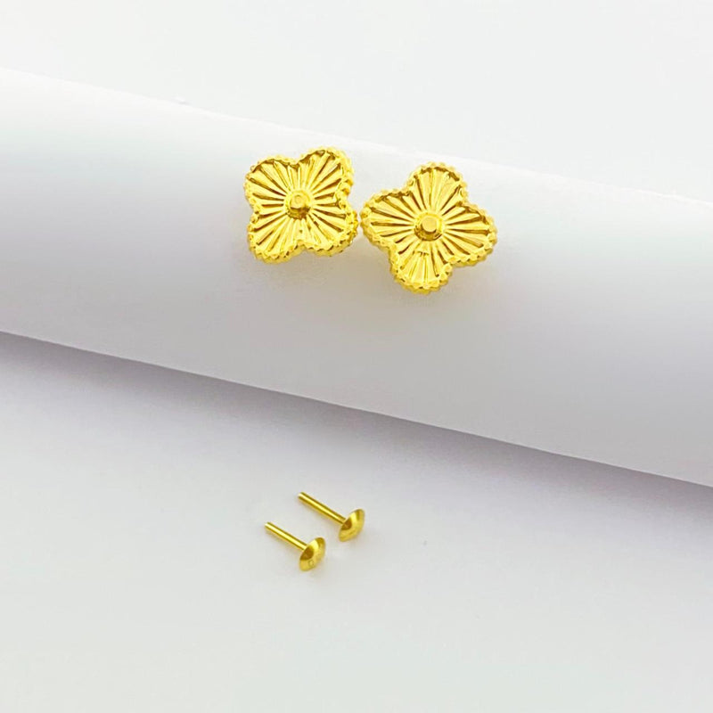 18K Real Gold VC Dot Necklace And Earring Set - Jewelry Set - Embellish Gold