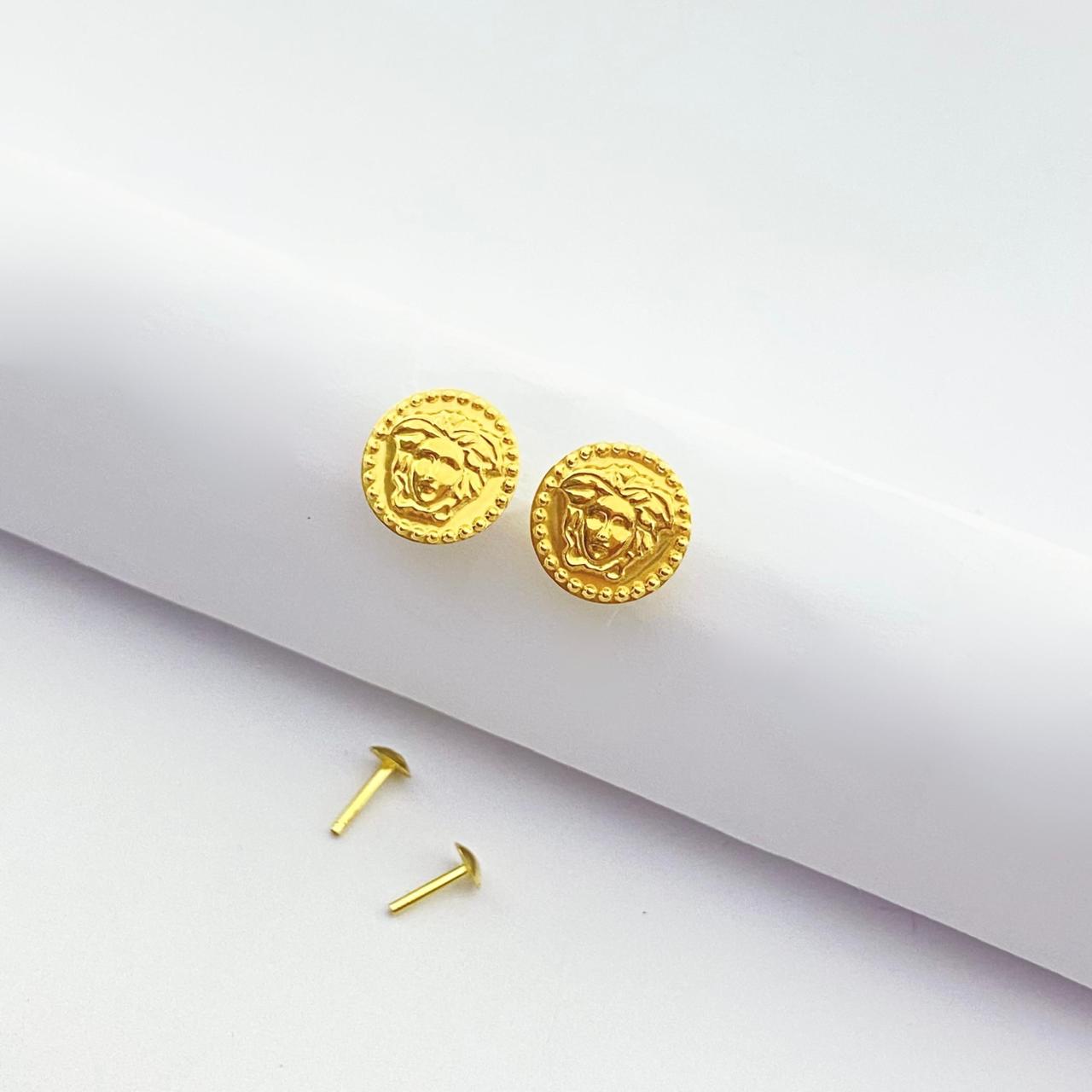 18K Real Gold Star Bucks Necklace And Earring Set - Embellish Gold