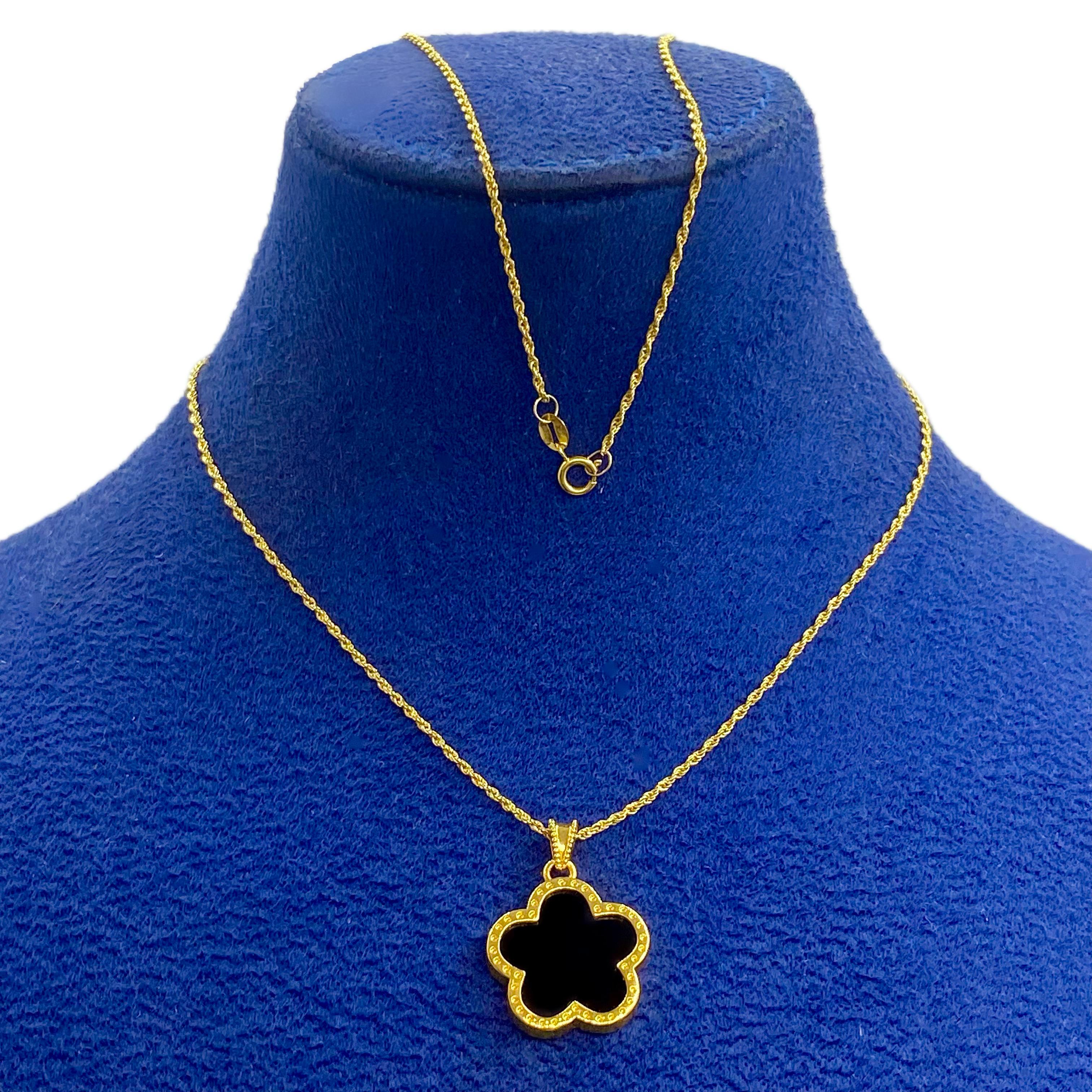 Black Star Necklace - Embellish Gold