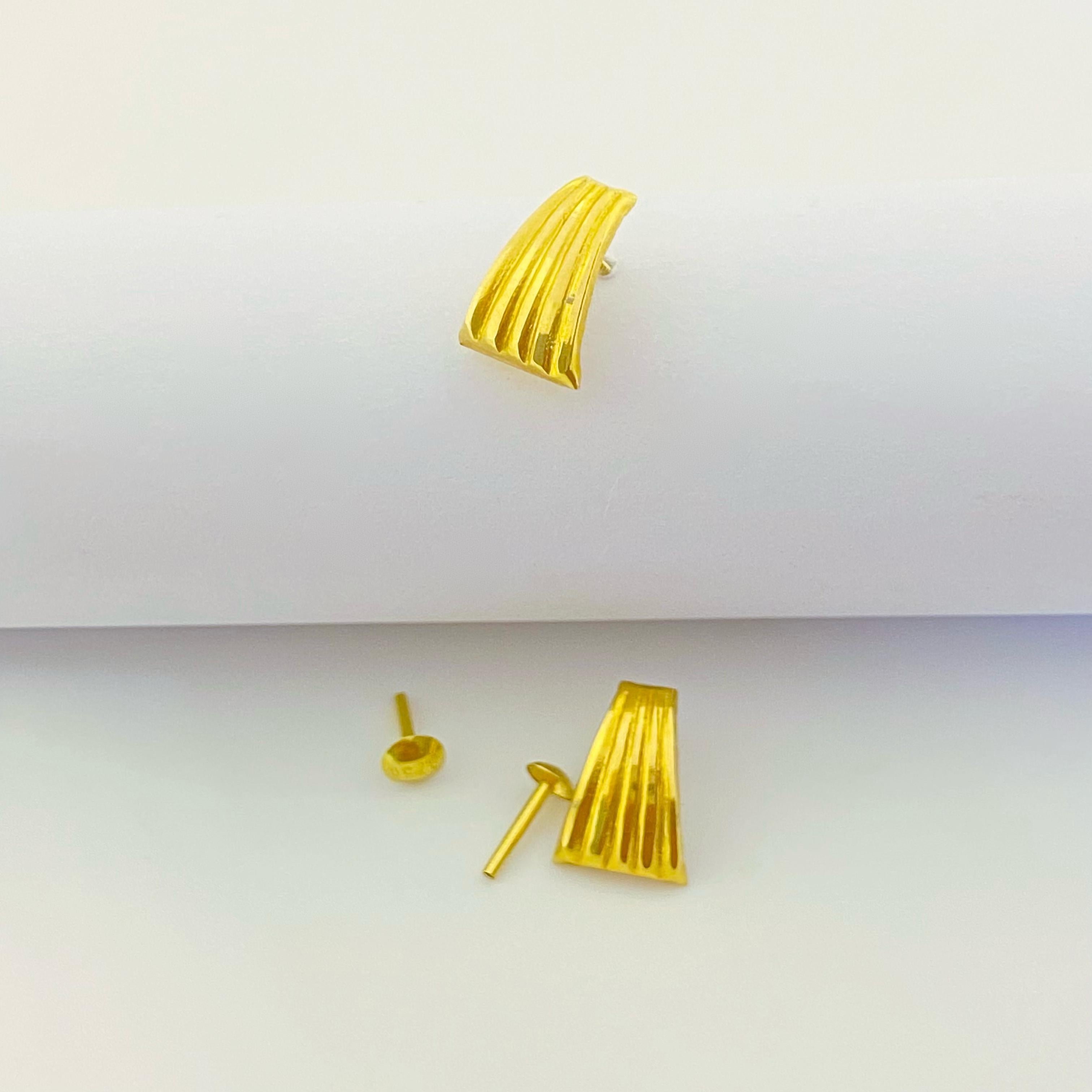 18k Gold Half cut shell Jewelry Set