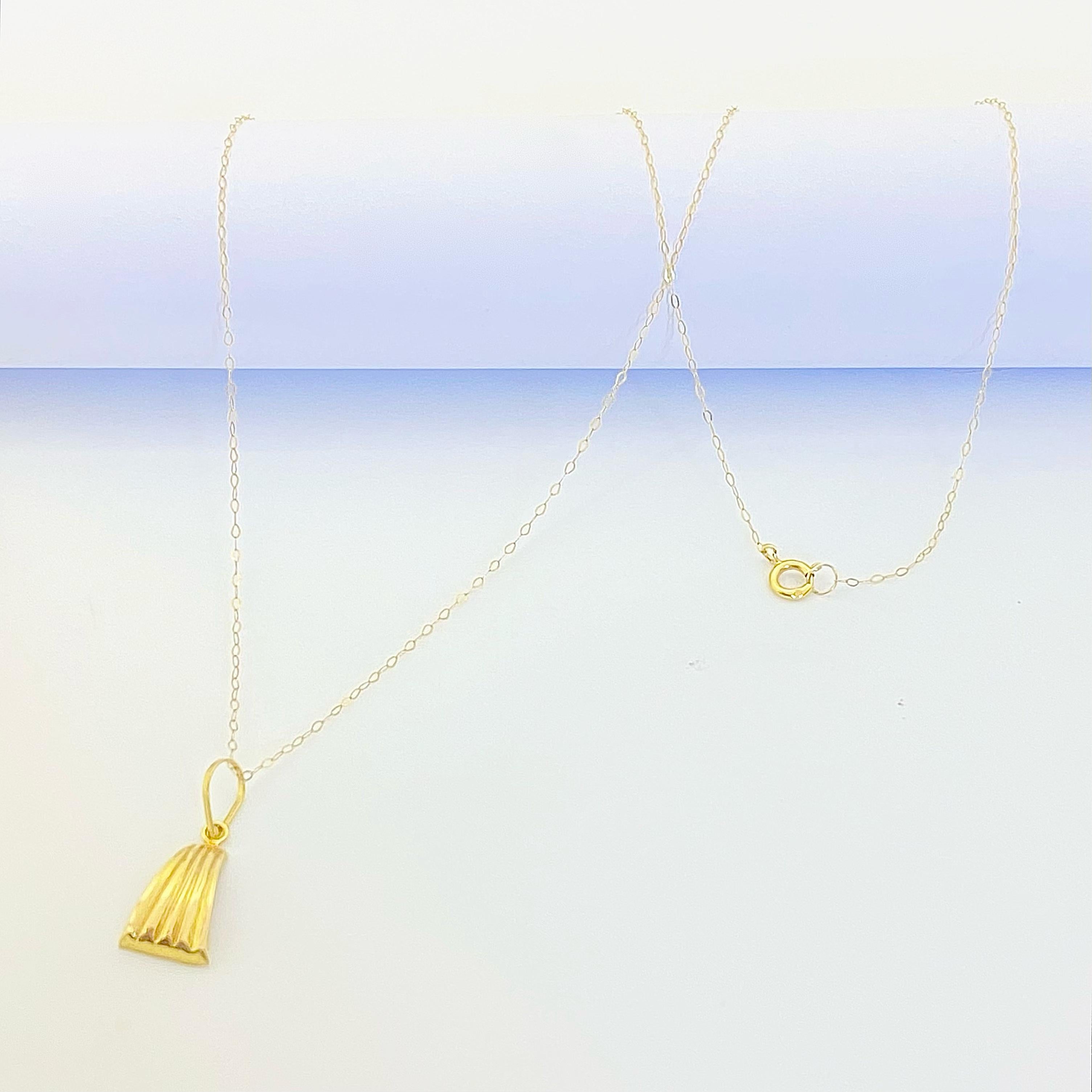 18k Gold Half cut shell Jewelry Set