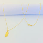 18k Gold Infinity Dot Necklace