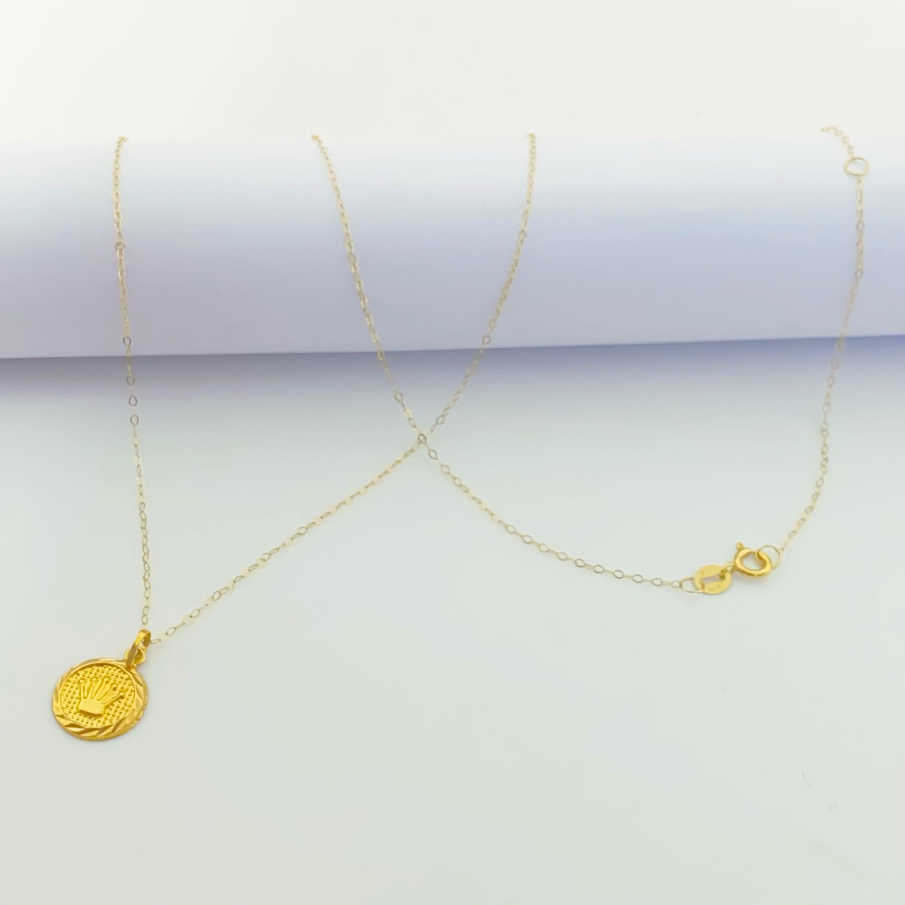 18k Gold Crown Jewelry Set