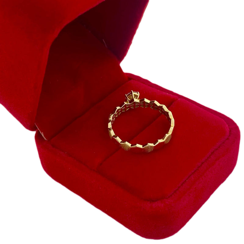 18k Gold Engagement Single Stone Ring - 18k Gold Ring - Embellish Gold