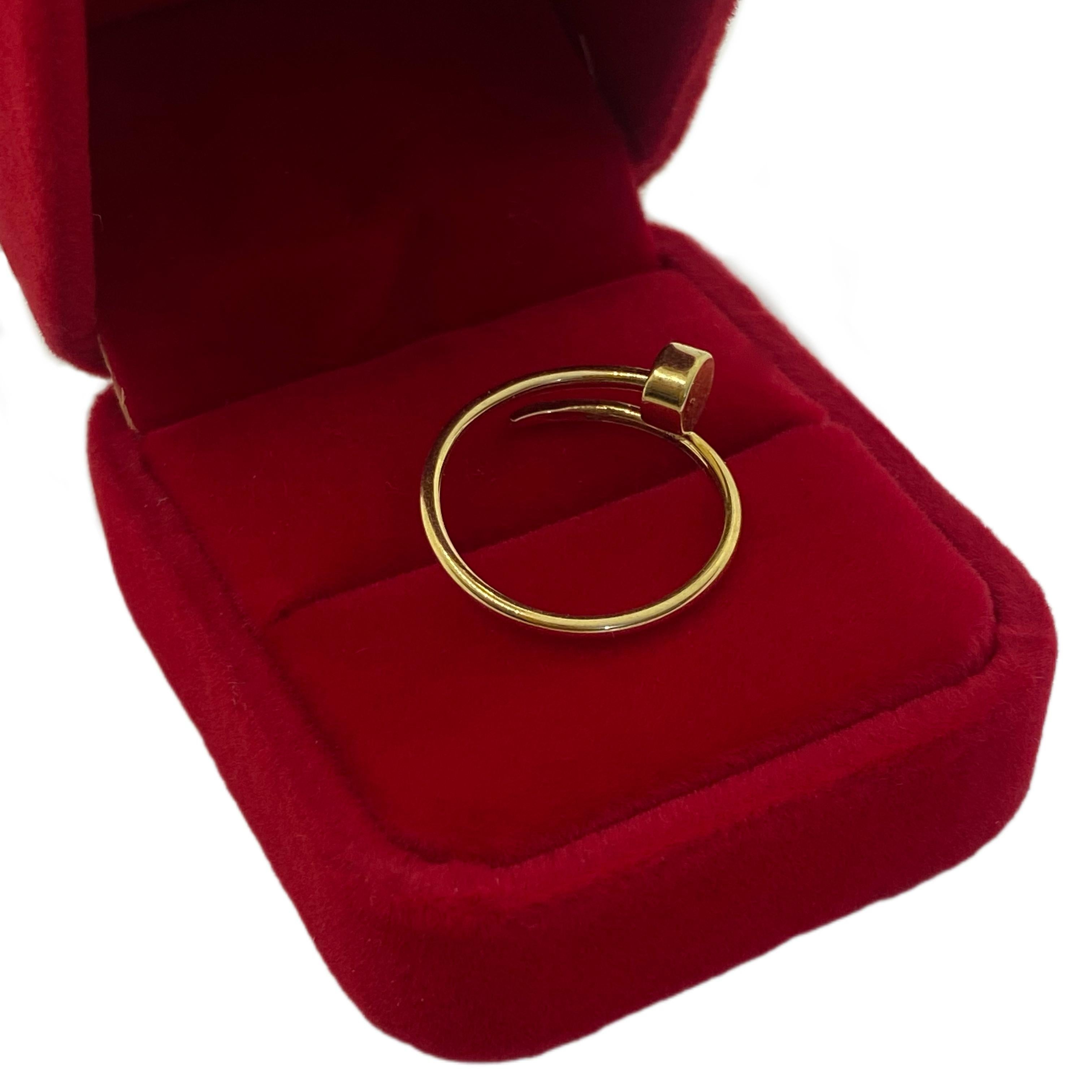 18k Gold Nail Ring